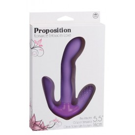 Фиолетовый стимулятор g-точки с дополнительными отростками PROPOSITION G-SPOT STIMULATOR